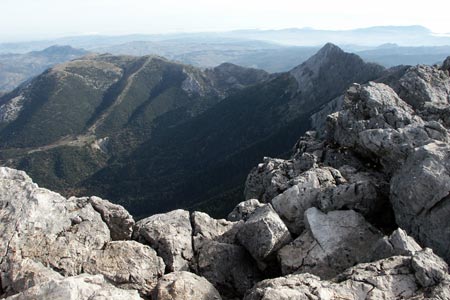 Ridges and valleys from El Torreon's summit