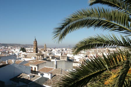 Looking across Antequera from the Castle