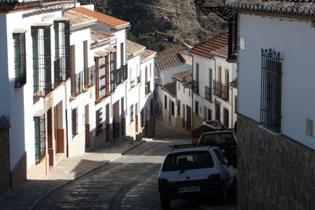 Street scene near the Castle, Antequera