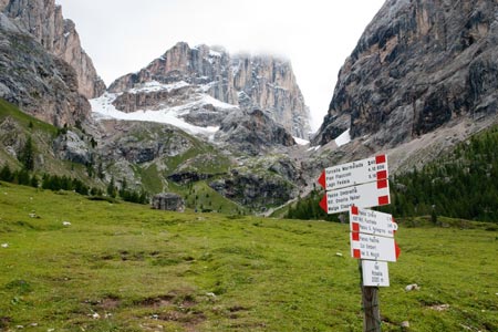 The western end of the Marmolada