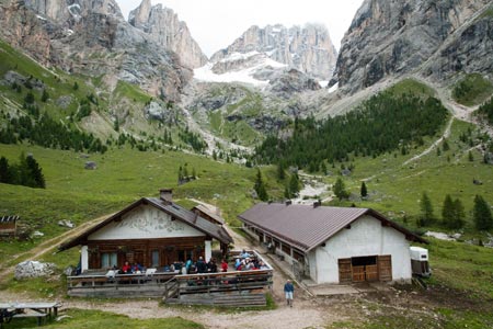 The excellent Malga Contrin is a dairy serving food