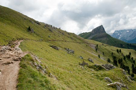 Rodela from path 557 after Rifugio Friedrich August