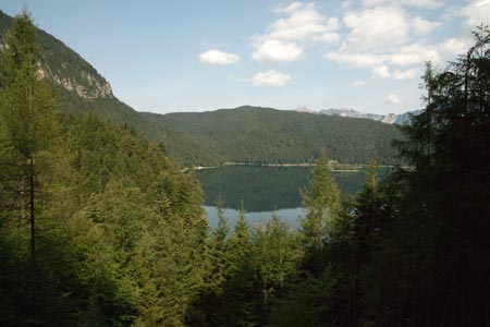 Eibsee - high above the lake on the south side