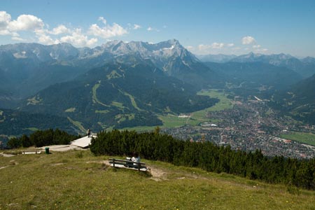 View from Wank to the Zugspitze