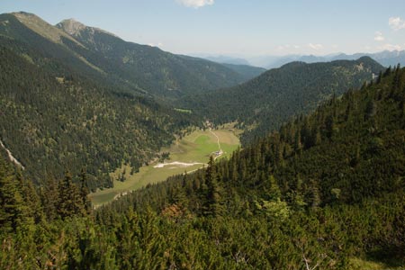 The descent from Wank to Esterberg