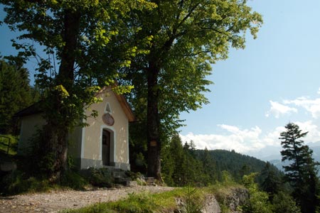 Small chapel on descent to Garmisch-Partenkirchen