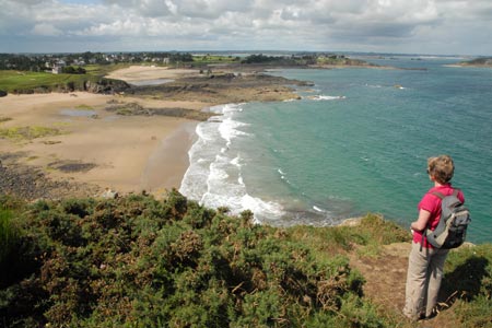 Plage de Longchamp from Pointe de la Garde Gu&eacute;rin