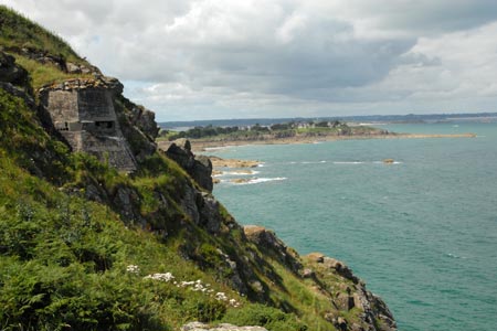 WWII gun emplacement on Pointe de la Garde Guérin