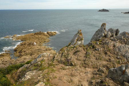 Looking out to sea at Pointe du Grouin