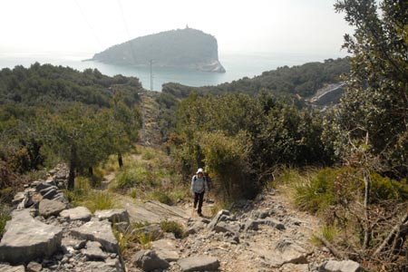 Isola Palmaria - path from Pozzale & Isola del Tino