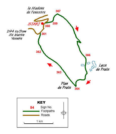 Walk 6055 Route Map