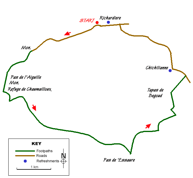 Walk 6077 Route Map