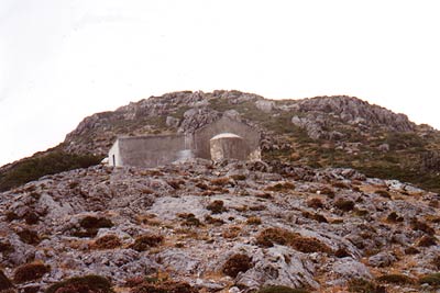 Chapel Profitisilias en-route to summit of Vigla