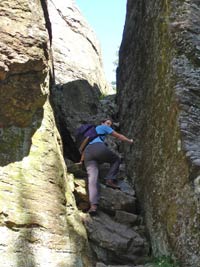 Rock scramble at the Rauchroehren