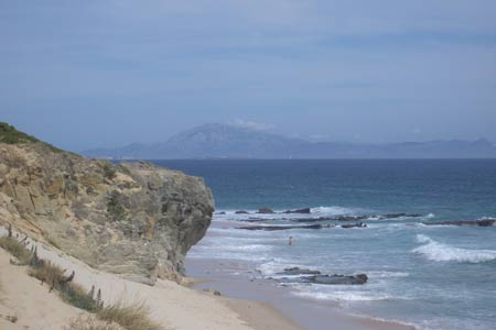 First view of the Rif Mountains in Morocco