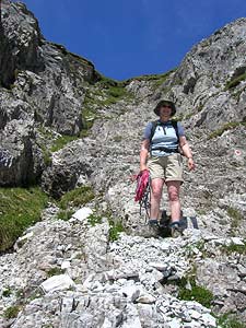 At the foot of the gully below Am Hohen Kreuz