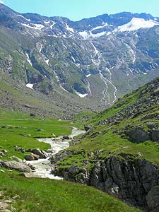 Simmingbachl crossing is first narrowing above the gorge