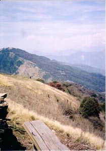 View from Deurali to Poon Hill and Ghorepani
