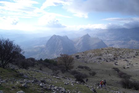 The Tajos seen during the descent from El Pico de Vilo