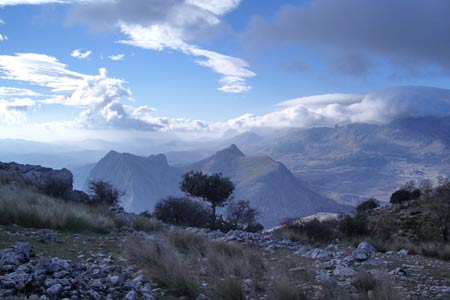 View during descent from El Pico de Vilo