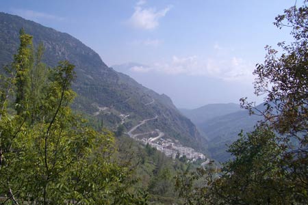 The Alpujarras - view to Pampaneira