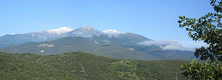 The massif of Canigou from Serra den Carol