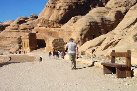 The road into Wadi Musa, Petra