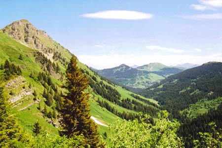 Looking back from the path up to Lac de Chesery