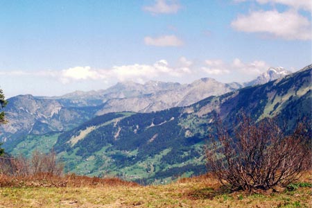 Looking North from Pointe des Lanches