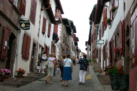 The main street in St-Jean-Pied-de-Port, a crossroads for walkers