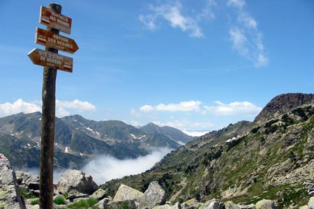 The Porteille des Besines between Mérens and the Refuge de Besines
