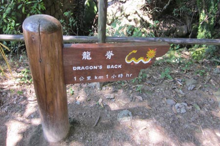 Dragons Back waymarker