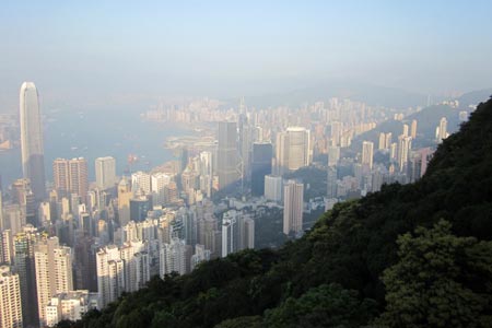 Central and Victoria Harbour from Lugard Road