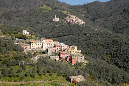 Hillside villages above Levanto
