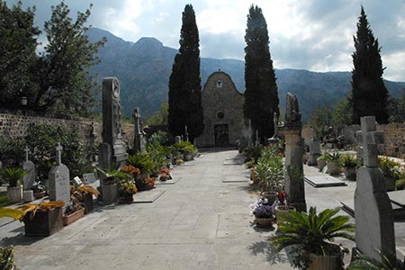 The beautiful cemetry at Fornalutx