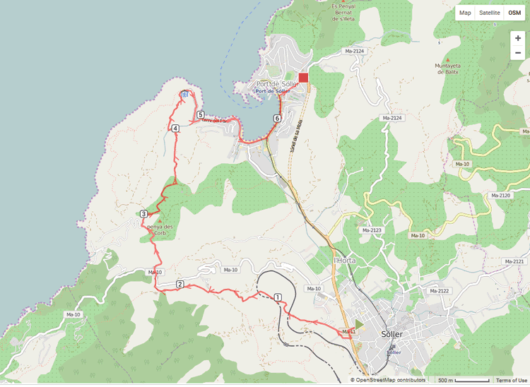 Walk 6152 Route Map