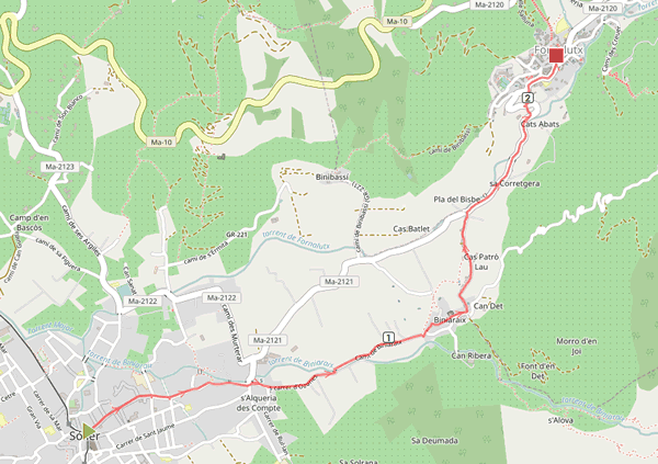 Walk 6154 Route Map